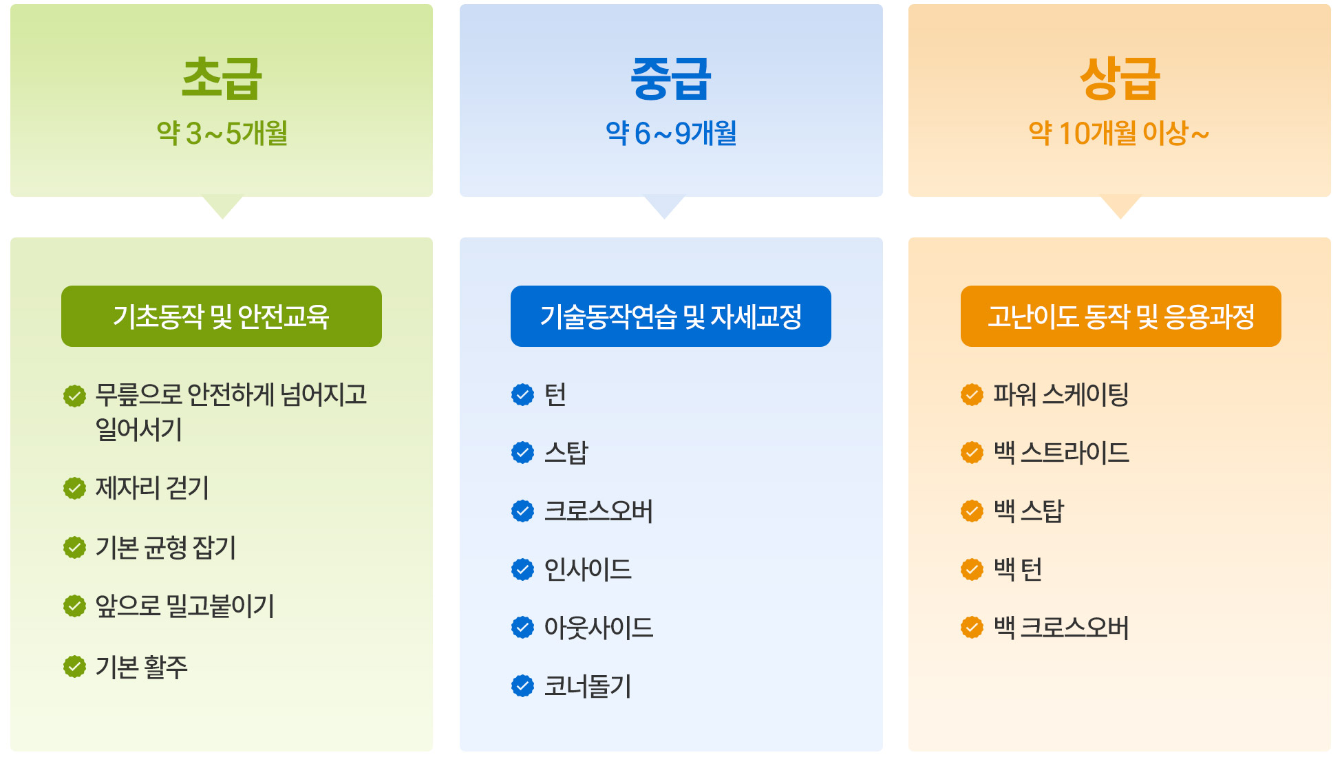 아이스 스케이팅 커리큘럼